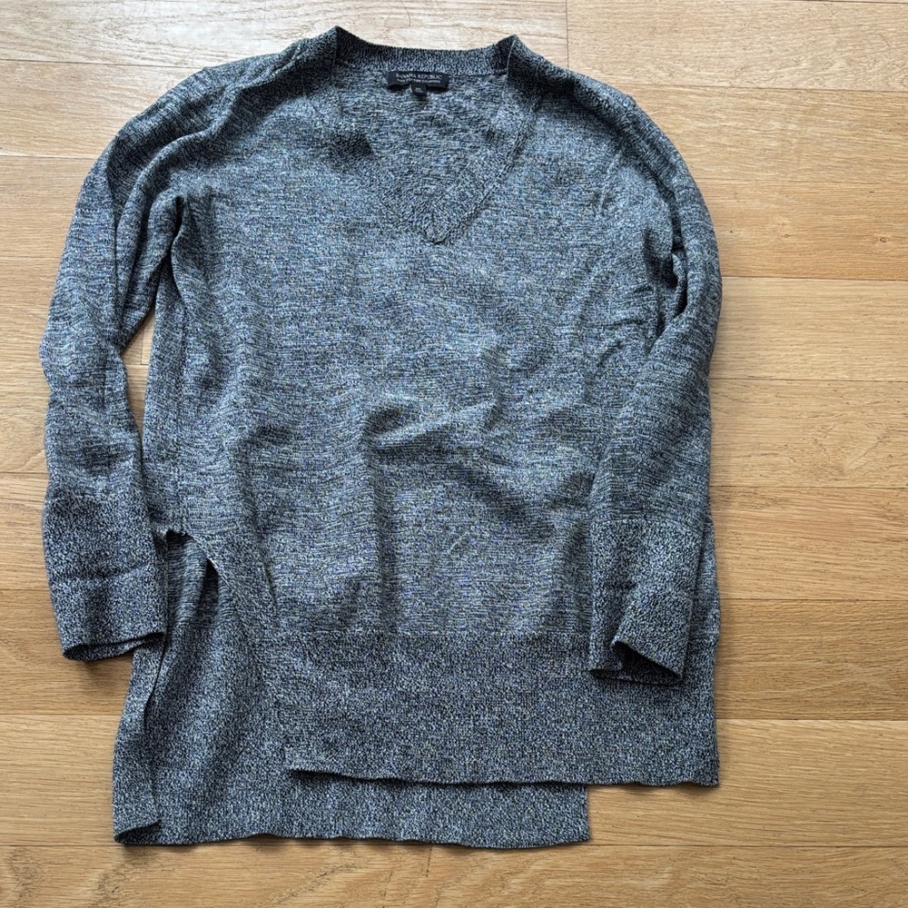 Banana Republic Charcoal V-Neck Sweater
